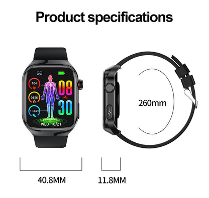 2025Novo Micro Exame Físico Smartwatch Para Homens Ácido Úrico Gordura Corporal Relógios de Saúde de Cinco Órgãos Chamada Bluetooth SmartBracelet