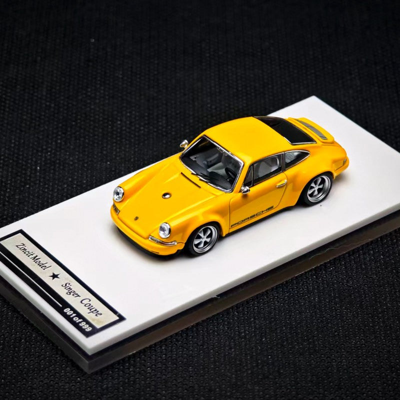 1:64 Novo Modelo de Zinco Porsch 911 964 Singer Coupe Dls Miniatura de Liga Fundida Modelo de Brinquedo Infantil Colecionável Ornamento