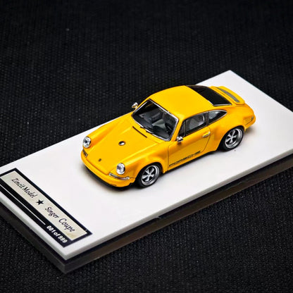 1:64 Novo Modelo de Zinco Porsch 911 964 Singer Coupe Dls Miniatura de Liga Fundida Modelo de Brinquedo Infantil Colecionável Ornamento