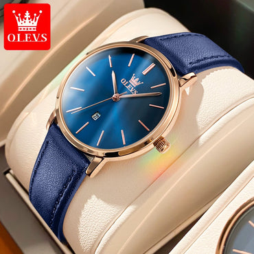OLEVS 5869 Fashion Women's Watches Milanese Mesh Belt Waterproof Simplicity Versatile Quartz Watch for Lady Original Wristwatch