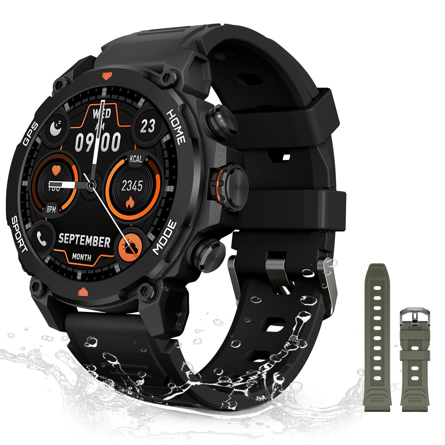 G6/ Trek 1 Smart Watch AMOLED Esportes ao Ar Livre GPS Bússola Frequência Cardíaca À Prova D'Água Chamada Bluetooth 5ATM One Plus Smartwatches Para Homem