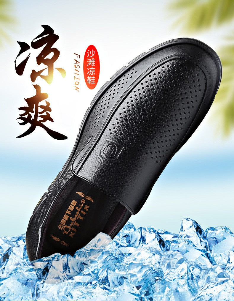 Handmade Shoes Genuine Leather Casual Shoes For Men Flat Platform Walking Shoes Outdoor Footwear Loafers Breathable Sneakers