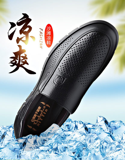 Handmade Shoes Genuine Leather Casual Shoes For Men Flat Platform Walking Shoes Outdoor Footwear Loafers Breathable Sneakers