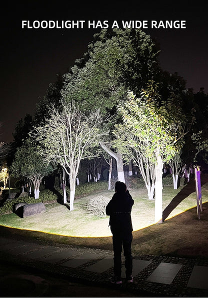 Portable Strong Light Flashlight Rechargeable USB 18650 Waterproof Zoom Fishing Hunting Camping 1 Lumens LED Tactical Flashlight