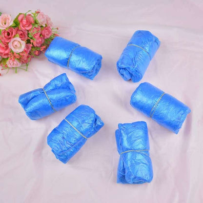 100-1000pcs Disposable Waterproof Shoe Cover Plastic Non-slip Foot Cover Indoor PE Padded Overshoes Rain Mud-proof Shoe Cover
