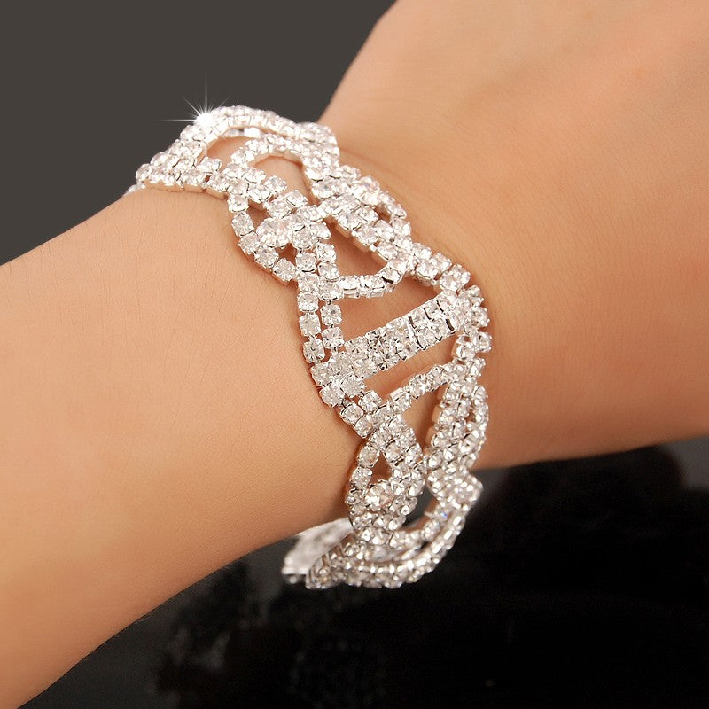 Novas Pulseiras de Berloques de Moda Prata 925 AAAAA Zircônia Cristal Feminino Pulseira Casamento Noivado Joias de Luxo