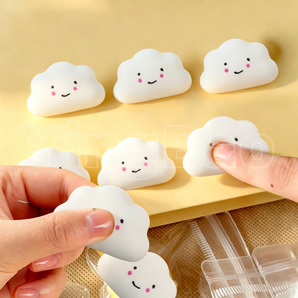 4/5/6PCS Kawaii Squishies Mochi Animal Antistress Toys Stress Relief Ball Relaxing Mood Squeeze Gifts Party Favors for Birthday