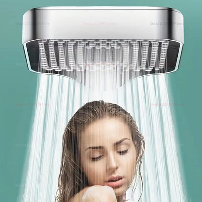3 Mode Adjustable High Pressure Shower Head Handheld Large Flow Water Saving Pressurized Shower Head Mixer Bathroom Accessories