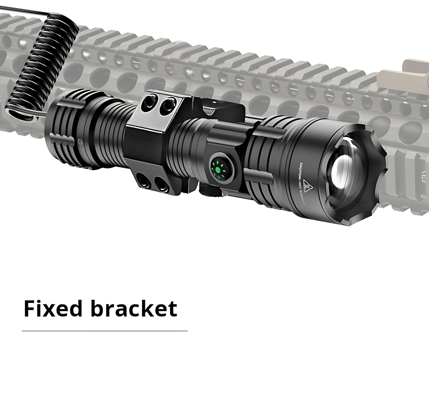 2000LM USB-C Rechargeable LED Flashlight Zoomable Beam Waterproof Outdoor Light with Mount Strobe Mode for Camping Cycling Emergency
