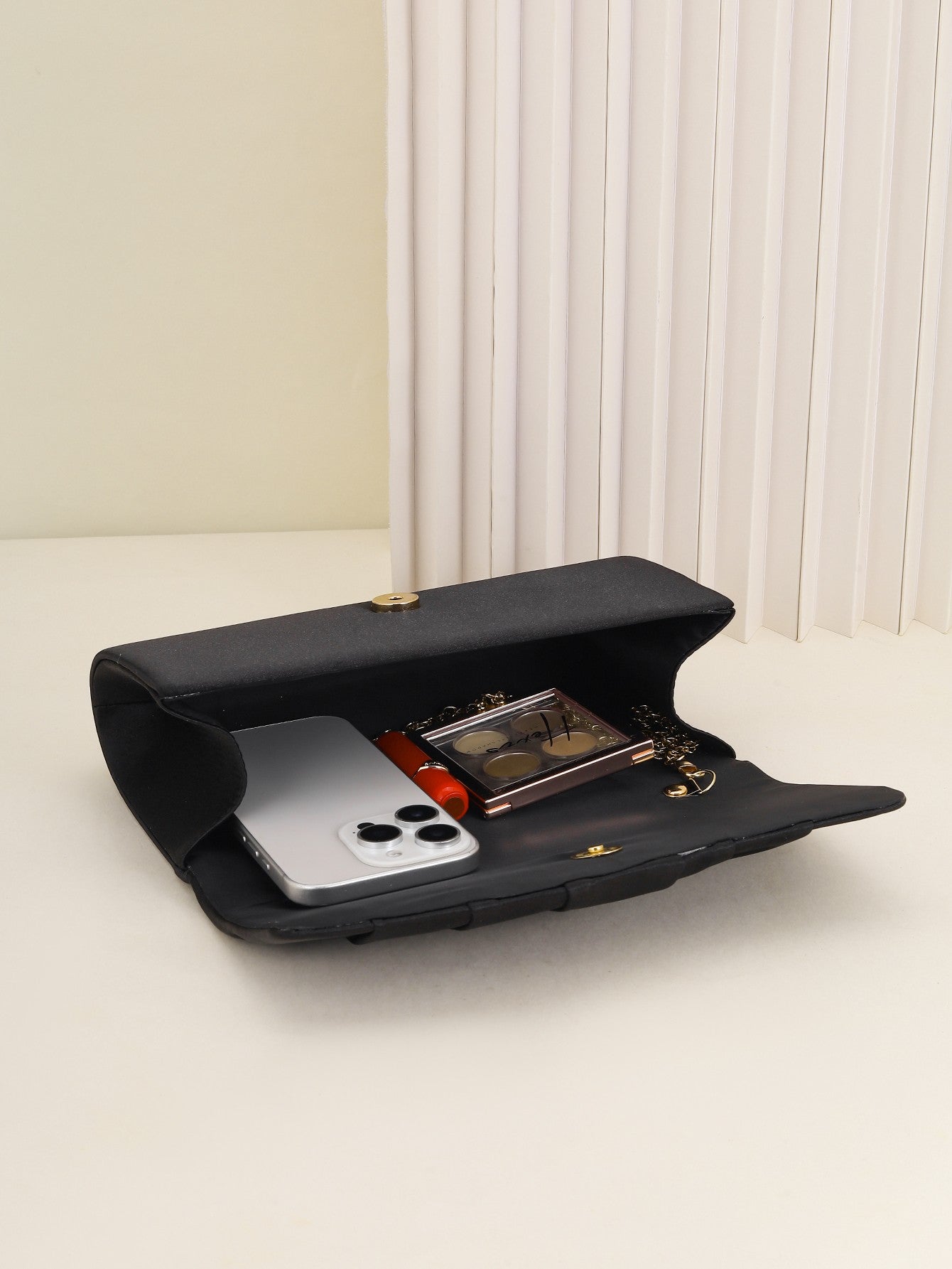 Ladies Dinner Bag Pleated Solid Color Clutch Party Dinner Wedding Light Luxury Envelope Evening Bag for Prom, Dinner/Banquet