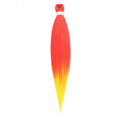 Cabelo Sintético Trançado Pré-esticado Profissional Sem Coceira Fibra Que Sela Em Água Quente 30'' Ombre Textura Yaki Extensões de Cabelo para Trança