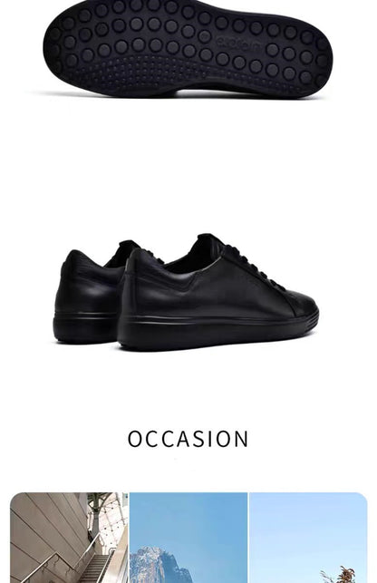 Men Sneakers Casual Shoes Men Flats Zapatillas Hombre Lightweight Genuine leather Breathable Shoes Men Black Sports Board Shoes