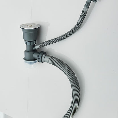 304 Stainless Steel Waterfall Kitchen Sink Sink Large Single basin With Large Single Slot Sink Above Counter With Cup Disher