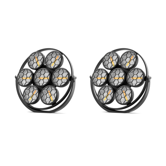 2PCS Stage Retro Lights 350W LED Linear Vintage Light COB Par Lights DMX Effect Lighting Projector for Concert Theater Live Show