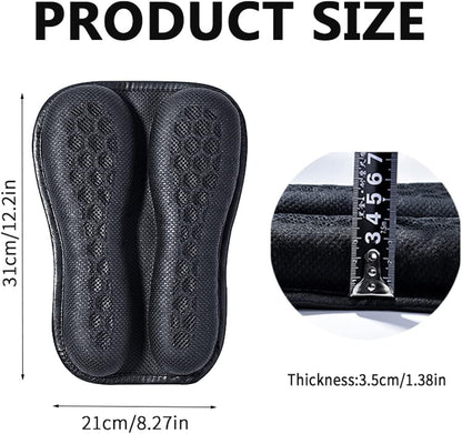 Capa de Almofada de Assento de Motocicleta Cruiser Esportiva para Viagens, Selim Redutor de Pressão, Amortecedor, Protetor de Assento de Motocicleta com Almofada de Ar