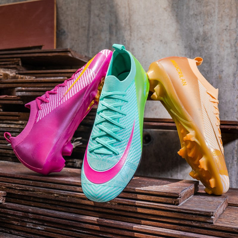 New Men Soccer Shoes TF/FG Society Match Cleats Football Field Boots Indoor Professional Training Original Women Football Shoes