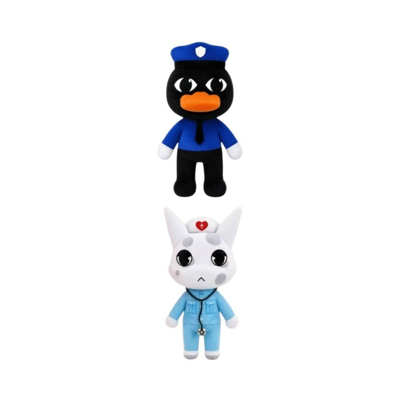 Animal Hospital Cotton Figures Anime Gifts Horror Game Animal Hospital Anomaly Horror Bunny Figurine Halloween Party Favors Gift