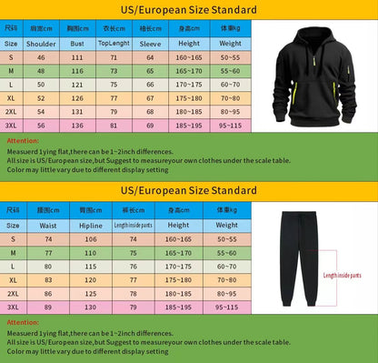 Autumn and winter unisex fashionable casual hooded sweatshirt and pants 2-piece set, warm and sporty brand printed set