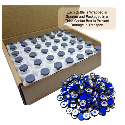 42PCS 5ml Clear Glass Vial With Caps & Stopper Small Bottles Experimental Test Liquid Containers Wishing Bottles