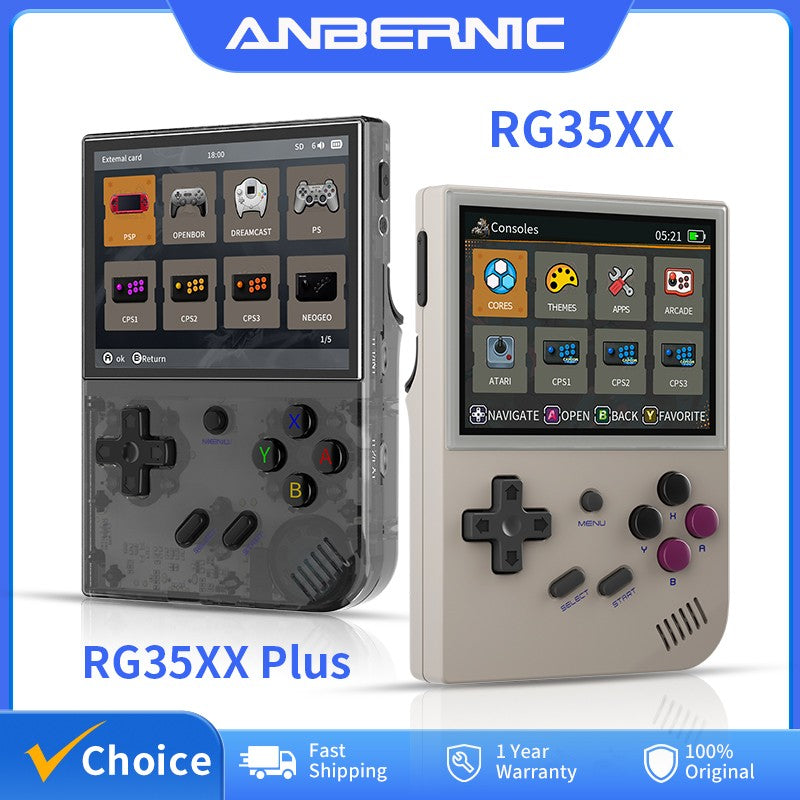 ANBERNIC RG35XX Plus/RG35XX Retro Handheld Game Console 3.5? IPS Screen Linux Portable Video Game Player Support HD-M-I TV Outpu