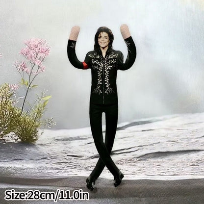 28cm Michael Jackson Action Doll Michael Jackson Cosplay Props Soft Stuffed Doll Abstract Joint Mobility Doll Collection Gift