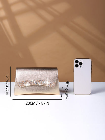 Glamorous, Elegant, Exquisite, Quiet Luxury Sequin, Stylish, Luxury, Shiny  Glitter Clutch Bag For Evening Party Evening Bag
