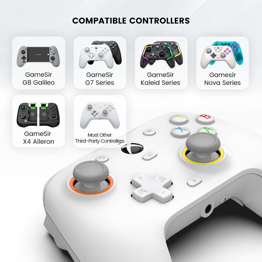 Gaming Accessories Magnetic Faceplate, Type-C Cable, Anti-friction Ring for GameSir G7 Pro, G7 SE, G7 HE, Kaleid Gamepad