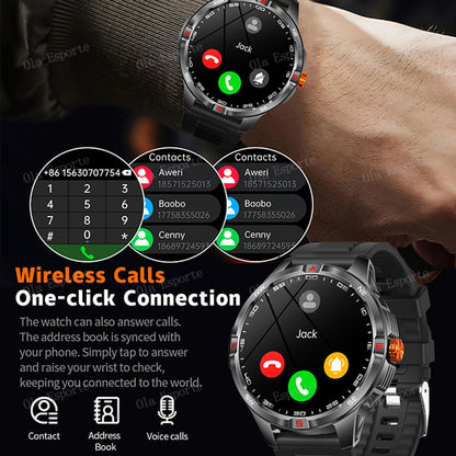 T-Rex 3 Military 1000mAh Battery Smart Watch 10ATM Waterproof GPS Track Compassr Bluetooth Call AMOLED Men Swim Sport Smartwatch