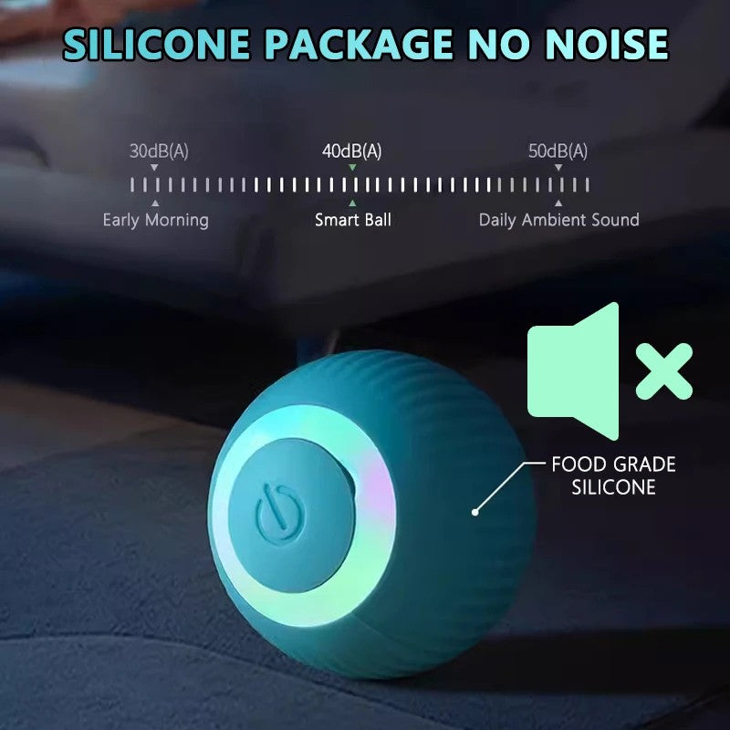 Bola Interativa Inteligente para Gatos, Brinquedo Automático para Gatos, Bola Mágica Rolante, Brinquedo Eletrônico Interativo para Gatos, Acessórios para Jogos de Gatos