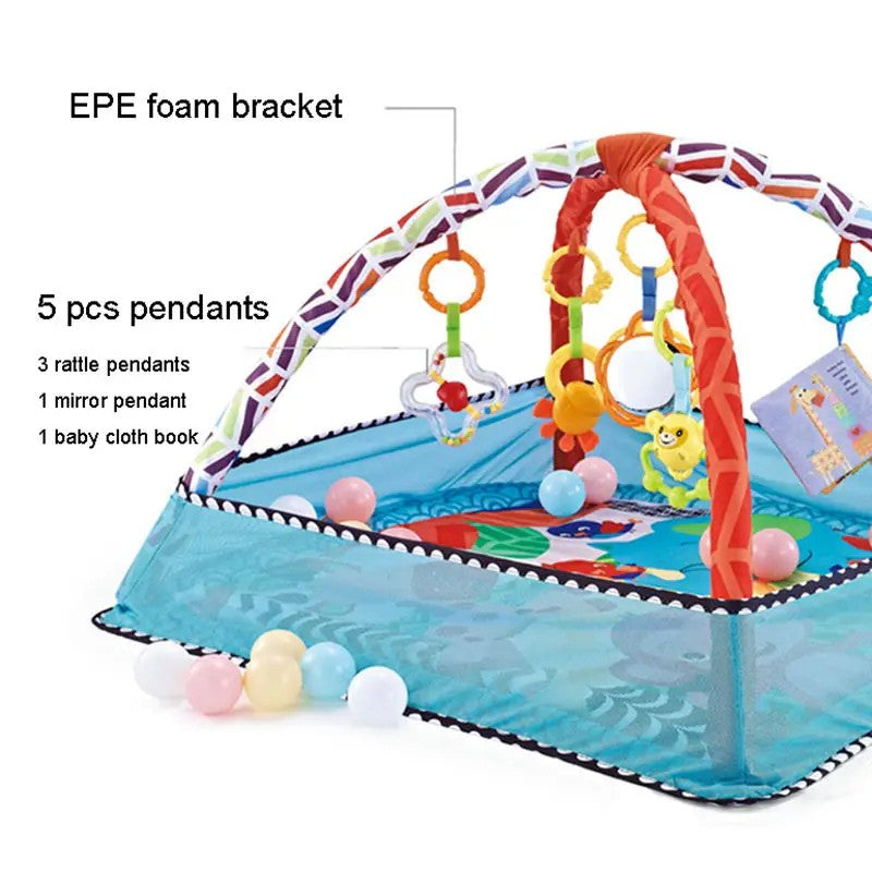 Baby Multifunctional Fitness Frame Kids Early Education Toys Mat Crawling Blanket Baby Early Activity Fitness Fence Dollhouse