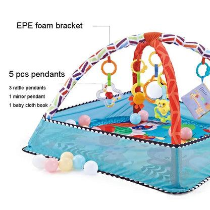 Baby Multifunctional Fitness Frame Kids Early Education Toys Mat Crawling Blanket Baby Early Activity Fitness Fence Dollhouse