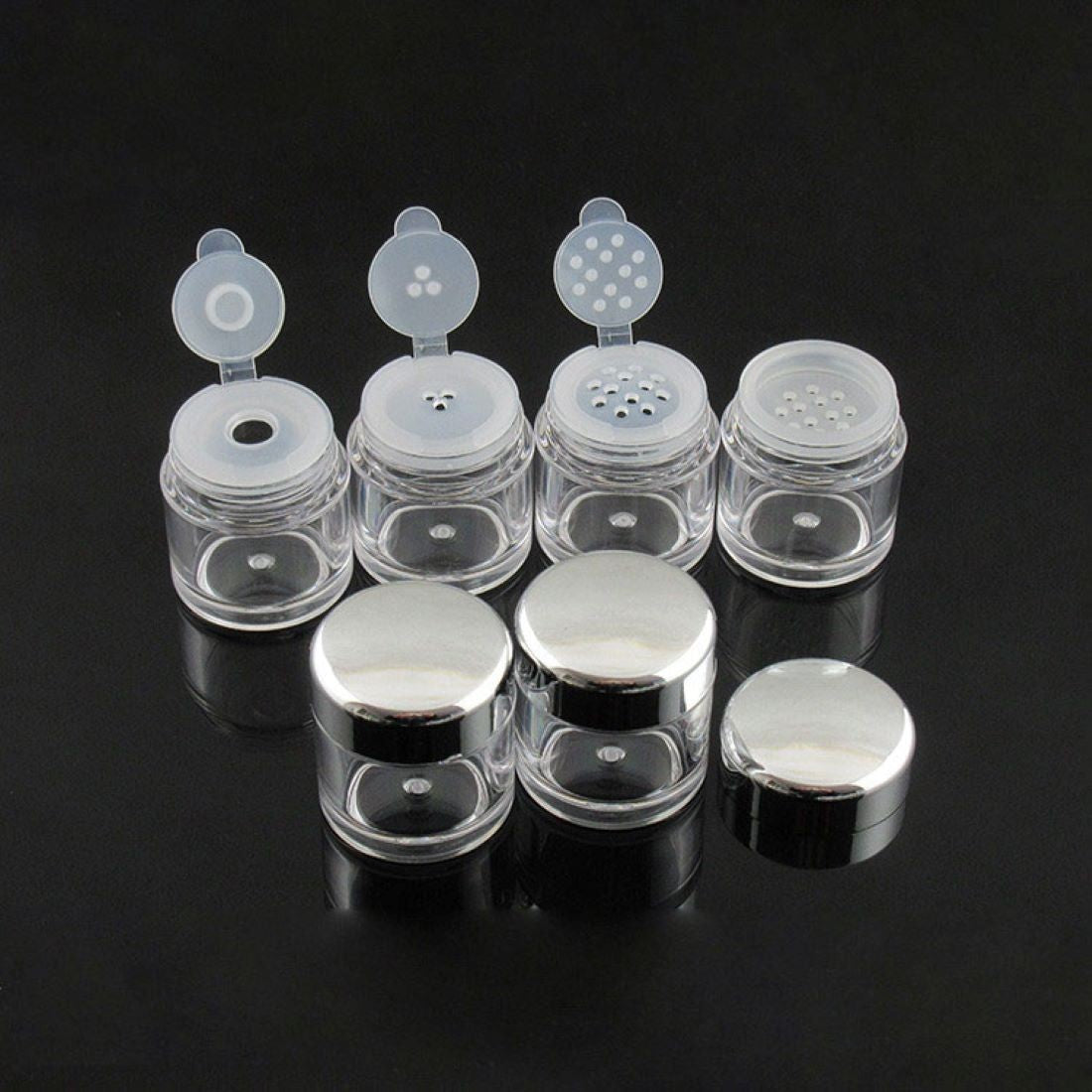 5G Empty Cosmetic Sifter jars Loose Powder Container Screw Lid DIY Makeup Tools Refillable Bottles