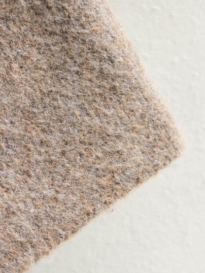 Women's Fashion Scarf Short Knit Coat Jacket Loose Warm Long Sleeve Two Pieces Solid Color High Street O-Neck Outerwear