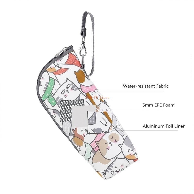 28TD Baby Strollers Bottle Bag Electric Vehicle Water Cup Outdoor Convenient Baby Bottle Insulation Case Organiser