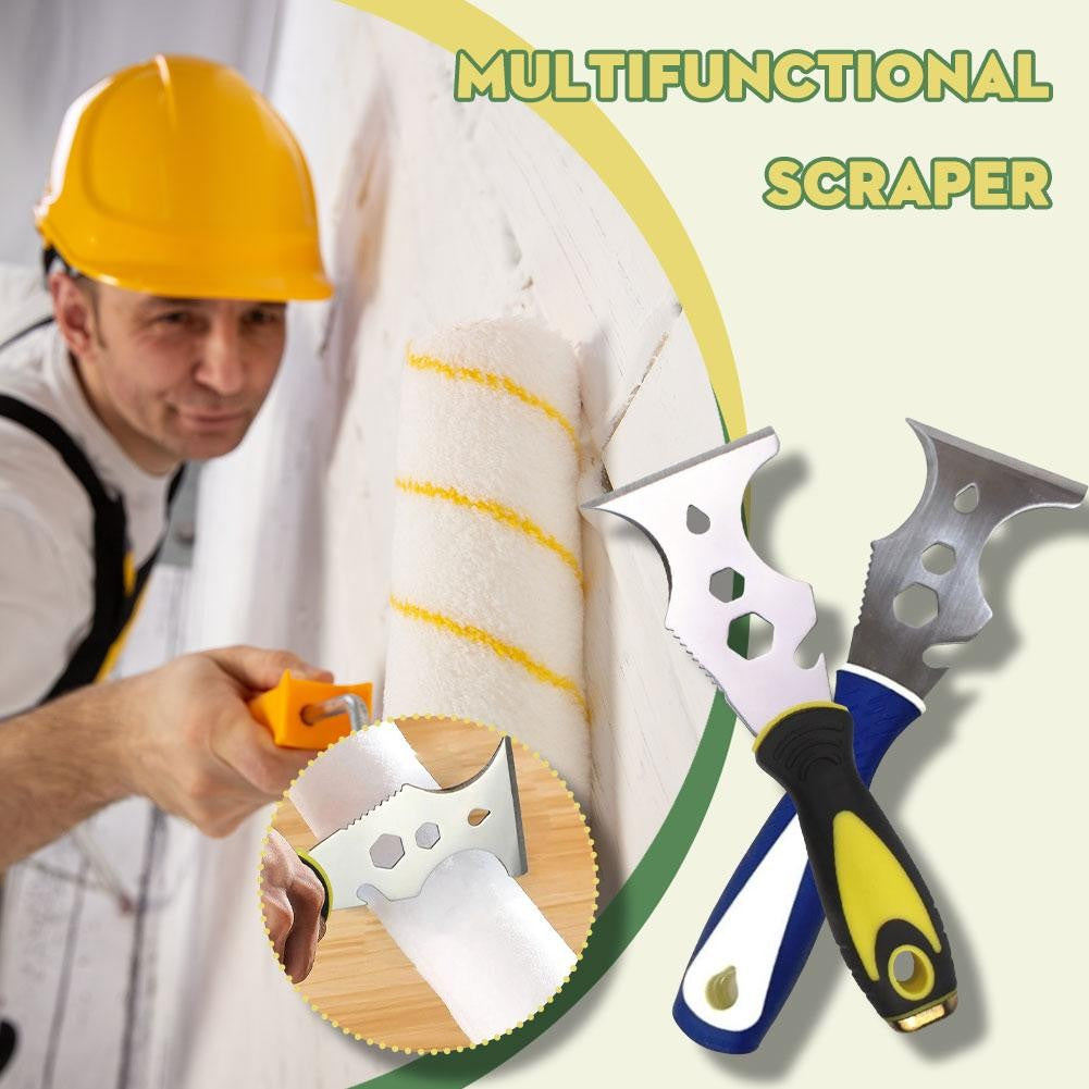 Espátula Multiuso 15 Em 1 Raspador De Tinta De Aço Removedor Ferramenta De Construção Para Papel De Parede Abridor De Lata Ferramenta Caseira DIY