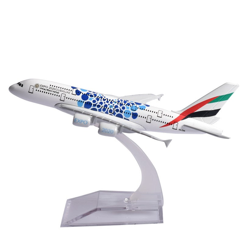JASON TUTU Emirates Airbus A380 Aeronave Diecast Metal 1/400 Escala Miniatura Avião Modelo Aviões Dropshipping