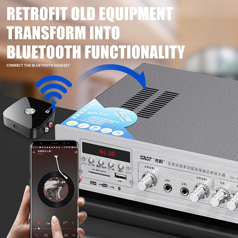 Tebe aptX/aptX-Adaptive Bluetooth 5.4 Audio Receiver Transmitter R/L 3.5mm Aux Wireless Music Adapter for TV Car Headphones