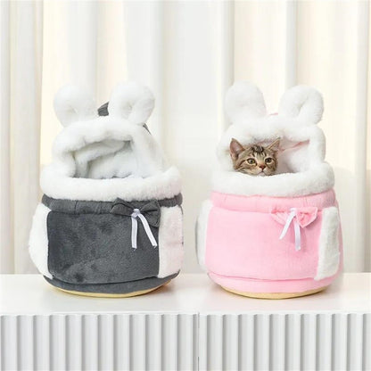 Mochila de Transporte para Cães Chihuahua para Viagem ao Ar Livre, Bolsas de Transporte de Inverno Quentes para Animais de Estimação Pequenos, Ninho para Cães Yorkshire, Gatos, Casa para Mascotes
