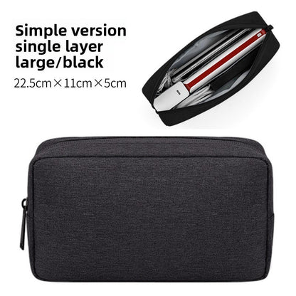Travel Essentials Pouch Organizer for USB Cables Earphones Gadgets Storage Bag Digital Accessories Makeup Cover Devices