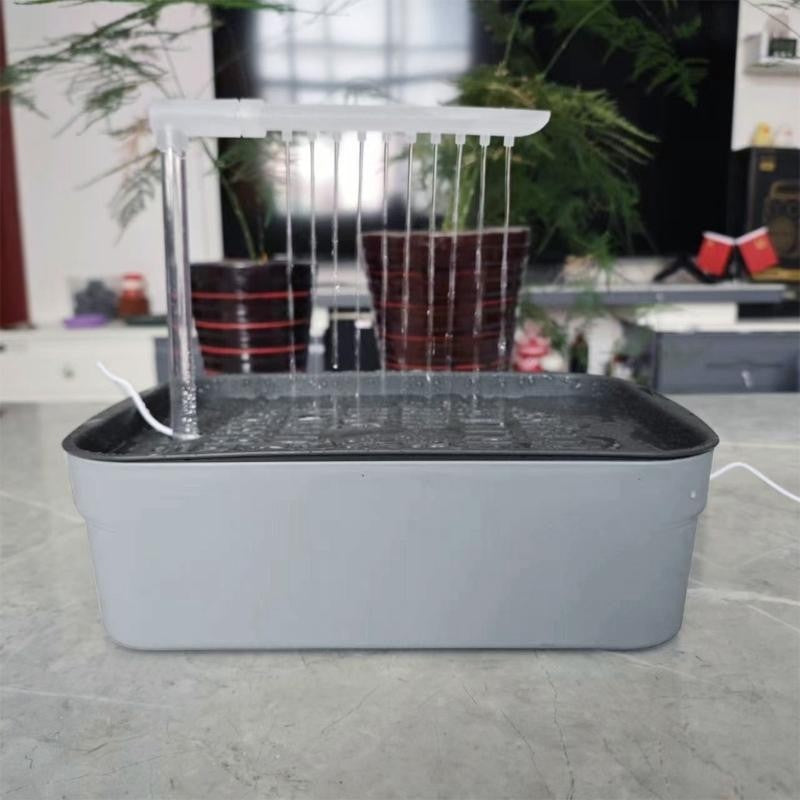 Banhadeira Elétrica para Pássaros 4X7B com Alimentação USB, Bacia de Banho para Papagaios, Para Cuidados de Aves em Casa com Controle Fácil do Fluxo de Água
