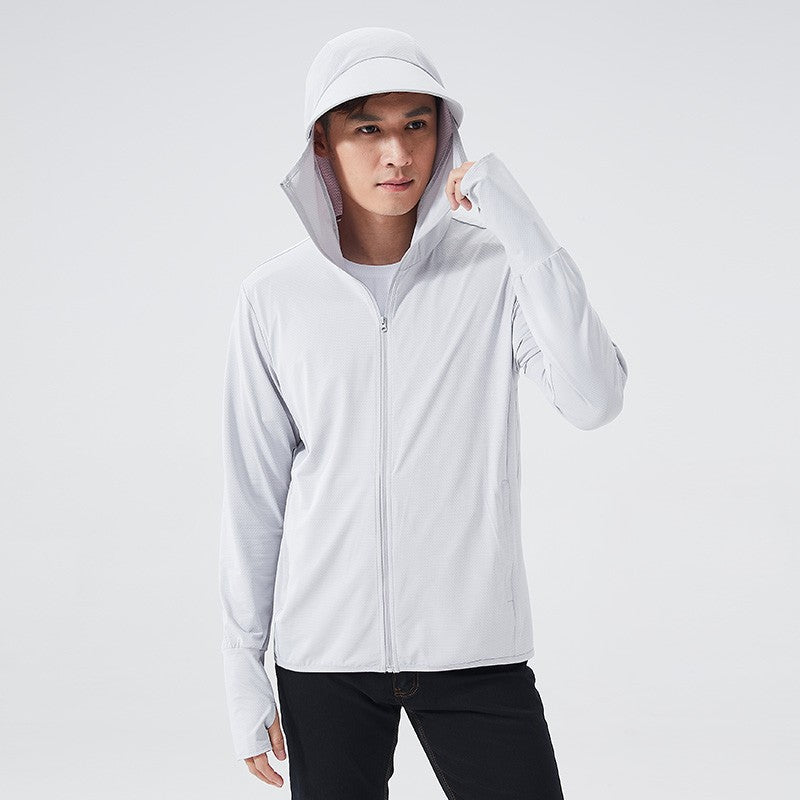 Summer UPF 50+ UV Sun Protection Skin Coats Men Ultra-Light Sportswear Hooded Outwear Men Windbreaker Casual Jackets