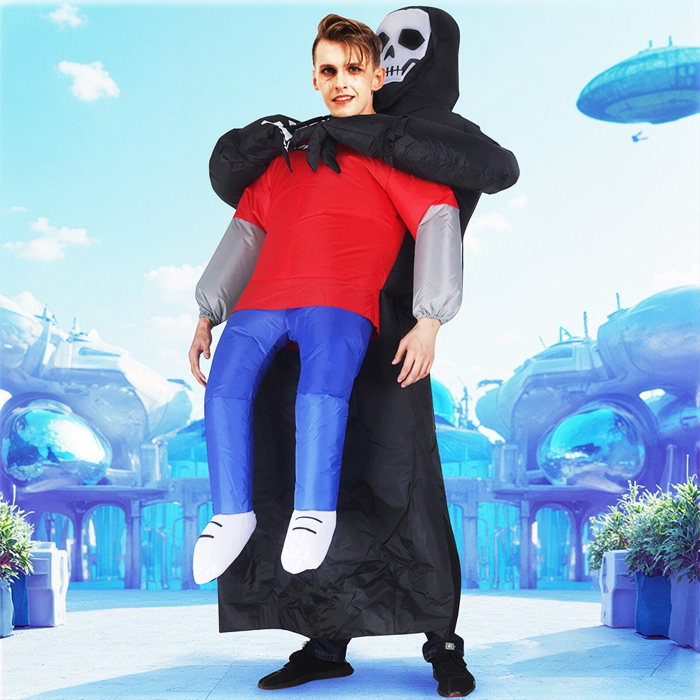 Fancy Funny Mascot Astronaut ET Inflatable Alien Costume Suit Dress Adult Purim Halloween Carnival Anime Party Cosplay Costumes