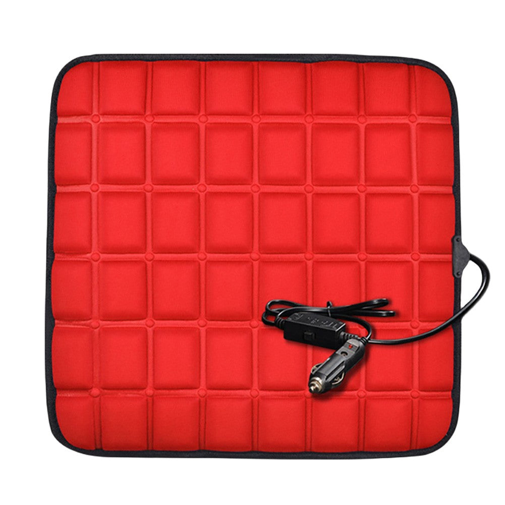 12V Car Seat Heated Cover 3 Gear Adjustable Temperature Universal Car Seat Heater 40W USB Heated Winter Car Seat Heating Pad