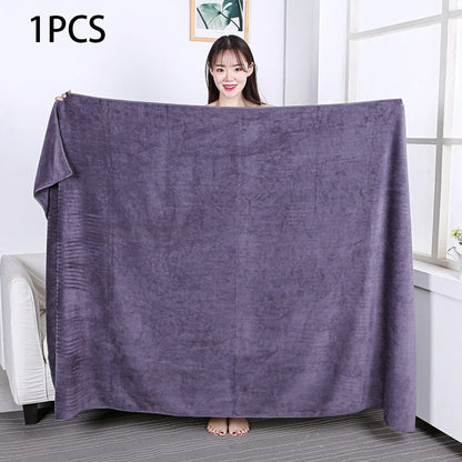 Large size180x200cm thickening beauty salons Bath towels quick drying are soft skin friendly non shedding hotel massage towels