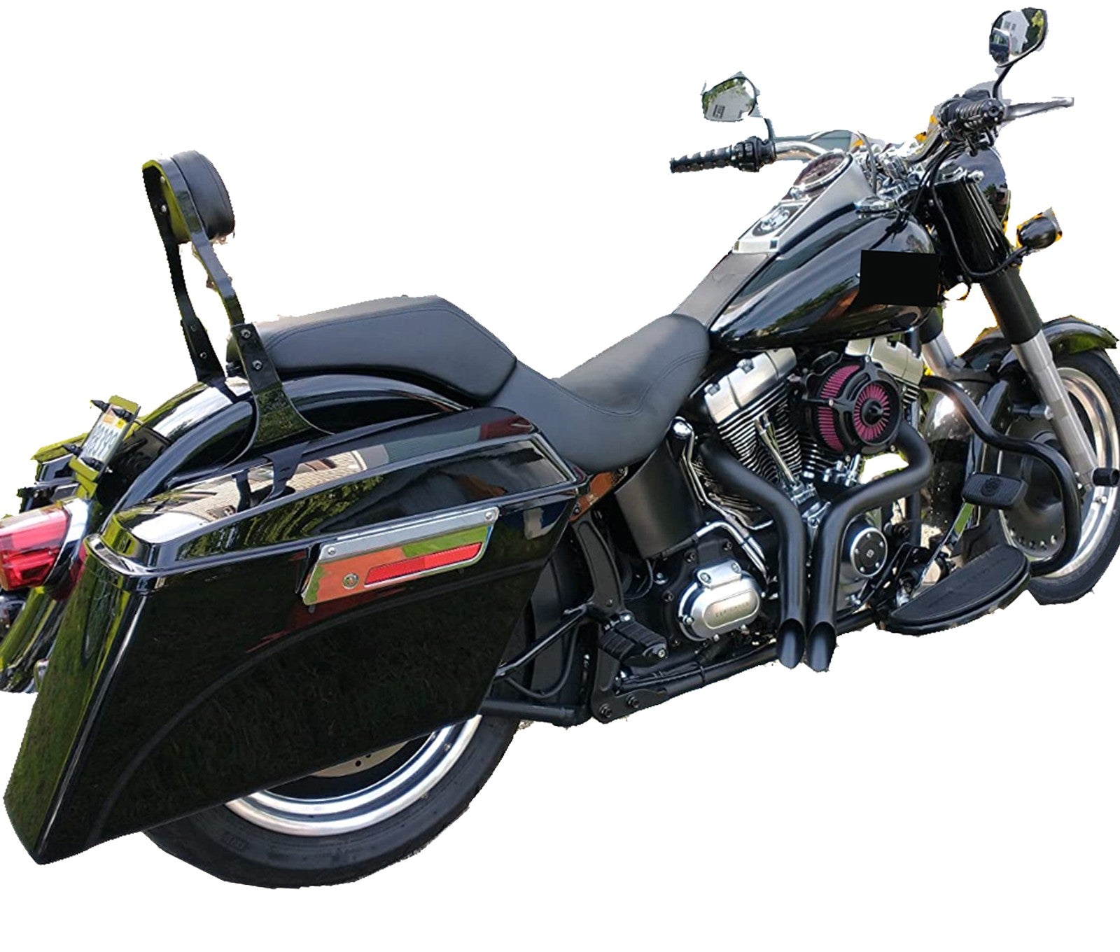 KEMIMOTO Motorcycle Exhaust Pipes 2" Drag Pipes Exhaust For Softail Dyna Sportster Chopper Bobber 1984-2017 Exhaust Systems Part