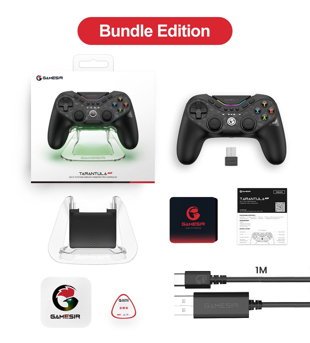 GameSir Tarantula Pro PC Gamepad for Nintendo Switch 2/1 Steam iOS Android Game Controller Hall Effect Sticks NFC ABXY Switching