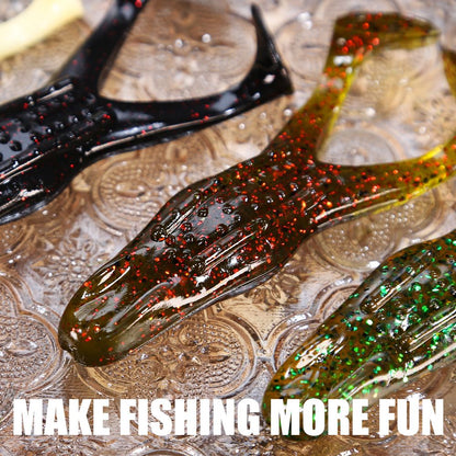 PEAK Floating Frog Topwater Lure Silicone Thunder Fishing Lure Double Propeller Soft Bait Artificial Wobbler For Fishing