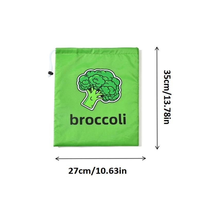 1/3PCS Fruit Vegetable Freshkeeping Bag Banana Storage Bag Vegetable Preservation Anti Ripening Insulated Drawstring Reusable