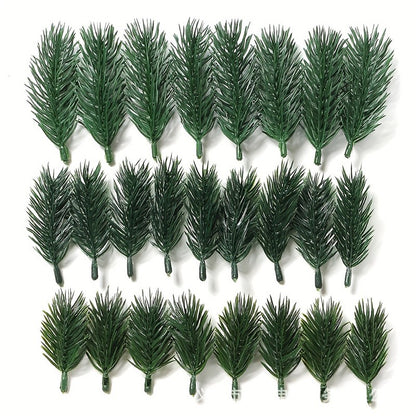 10/20Pcs Pine Branches Artificial Plants Christmas Wedding Home Tree Decor DIY Handcraft Bouquet Gift Box Fake Plants Needle