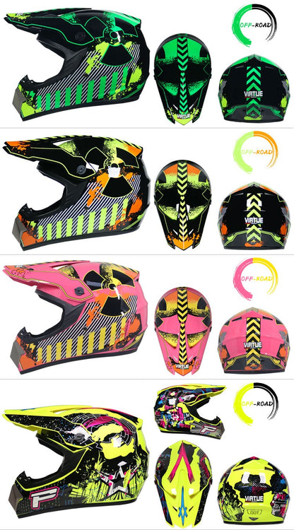 Capacete de motocicleta infantil, capacete off-road, bicicleta downhill AM DH, capacete cross, capacete motocross, casco